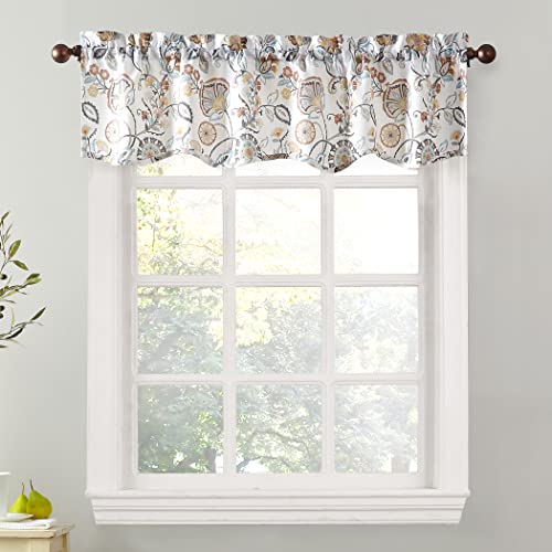 No. 918 Signy Jacobean Pattern Semi-Sheer Rod Pocket... - Maison & Cuisine en promo à 7.08€