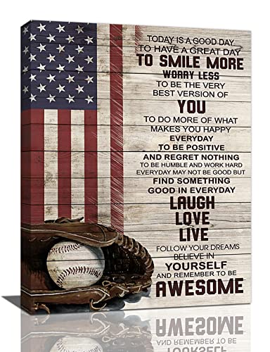 Inspirational Baseball Wall Art Sport Theme Pictures Wall... - Sports & Fitness Amazon Royaume-Uni à 3.89€