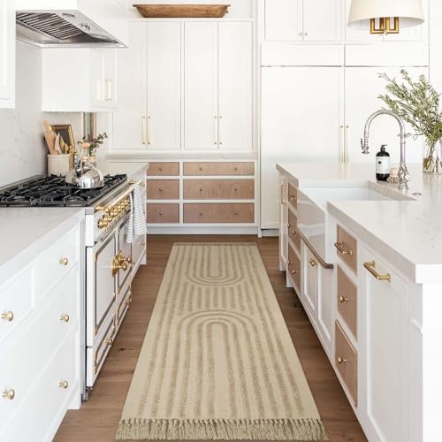 LEEVAN Tapis de couloir tissé en coton avec motif... - Maison & Cuisine Amazon France à 78.00€