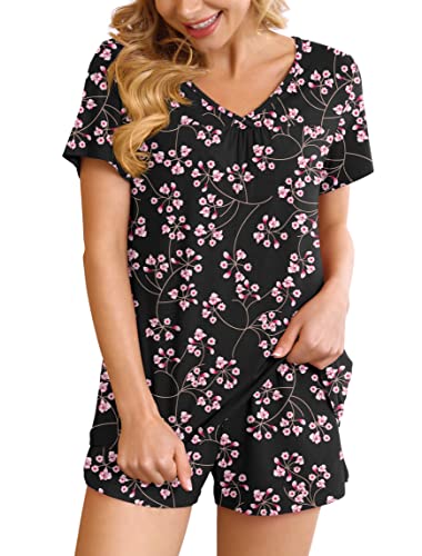 Ninee Conjunto de pijama corto para mujer, pantalones... - Home & Kitchen Amazon Spain à 12.39€