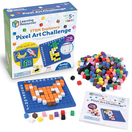 Learning Resources Pixel Art Challenge STEM Explorers, 402... - Jouets & Jeux en promo à 22.95€
