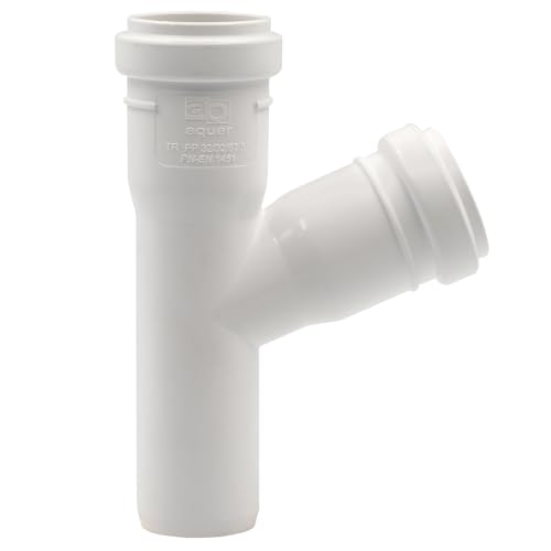 HT System | Abzweig Abwasser Weiß DN 32 DN 40 (DN 40 45°) - Amazon Allemagne à 1.10€