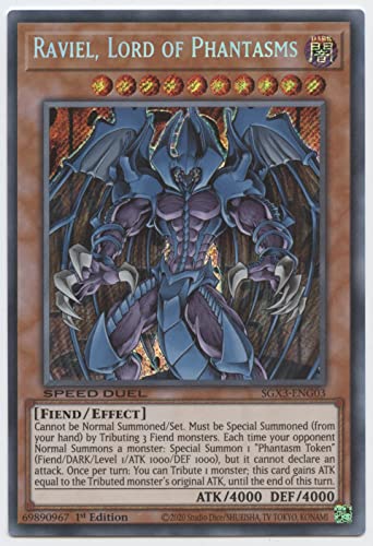 Raviel, Seigneur des Fantasmes - SGX3-ENG03 - Secret Rare... - Jeux Vidéo & Consoles Amazon France à 9.90€