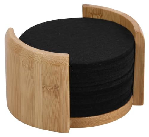 KESPER Set di 12 sottobicchieri con supporto in bambù... - Nouvelle promo Amazon à 9.88€