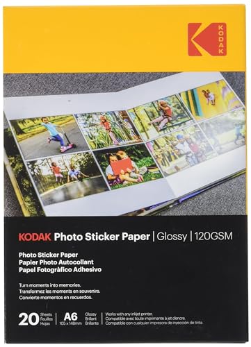 KODAK Photo Sticker Paper - Photo Sticker Paper, Glossy... - Maison & Cuisine en promo à 1.79€