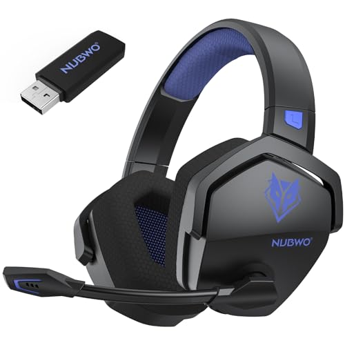 NUBWO Wireless Gaming Headset with Mic for Ps5 Ps4 PC, Zero... - High-Tech & Électronique Amazon Royaume-Uni à 23.10€