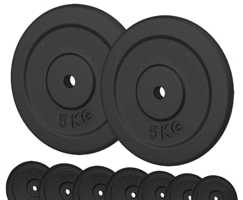 G5 HT SPORT Hantelscheiben aus Gusseisen, Lochdurchmesser... - Sports & Fitness en promo à 43.90€
