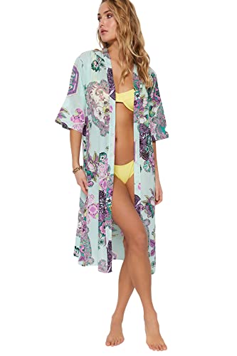 Trendyol Kimono y Caftán-Multicolor-Regular, Muy Colorido... - Amazon Espagne à 18.42€