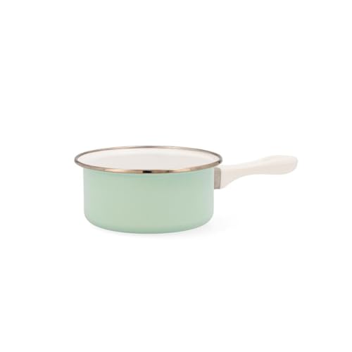 Quid Cocco Casserole en acier émaillé 14 cm - 0,6 l Vert - Maison & Cuisine en promo à 23.80€