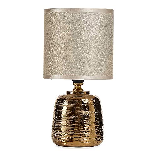 Gift Decor Lámpara de Mesa Cilíndrica Cerámica Dorado (13 x... - High-Tech & Électronique Amazon Espagne à 10.09€