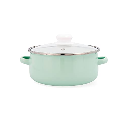 Quid Cocco Casserole en acier émaillé 20 cm - 2,3 l Blanc - Maison & Cuisine Amazon France à 18.91€