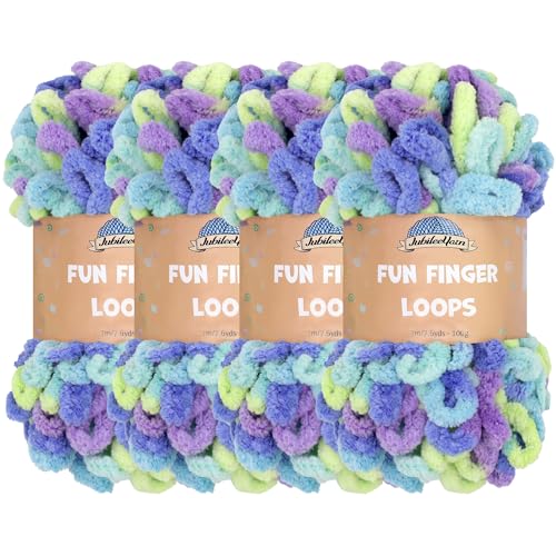 JubileeYarn Ersa Lot de 4 écheveaux de fil en polyester 100... - Loisirs Créatifs Amazon France à 19.91€