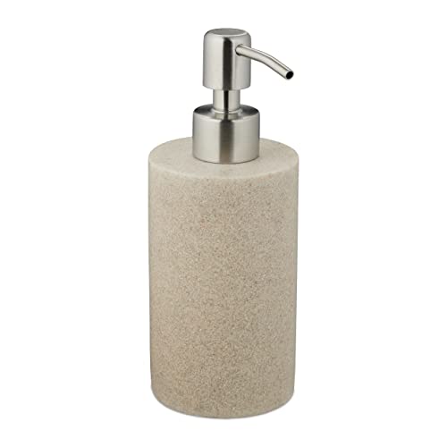 Relaxdays Soap Dispenser, 180 ml, Refillable, Bathroom, for... - Sports & Fitness en promo à 19.92€