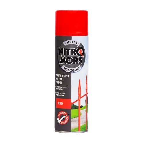 Nitromors Anti- Rust Smooth Metal Paint Red 500ml (NSR500) - Home & Kitchen Amazon UK à 12.92€