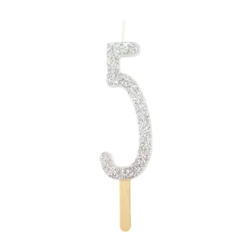 PME Candelina Glitterata Argento - N.5 - Amazon Italie à 1.80€