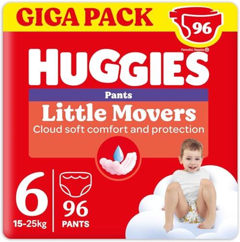 Huggies Little Movers Pannolini Mutandina Taglia 6 (15-25... - Maison & Cuisine en promo à 25.99€