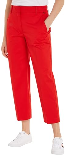 Tommy Hilfiger Pantaloni Donna Chino Slim Fit, Rosso... - Maison & Cuisine en promo à 51.17€