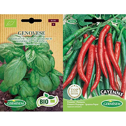 Germisem Biologico Genovese Semi di Basilico 2 g & Cayenne... - Vente Flash Amazon -62%