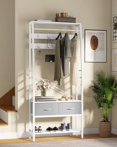 YITAHOME Coat Rack Stand with Shoe Storage, Floorstanding... - Maison & Cuisine en promo à 50.14€