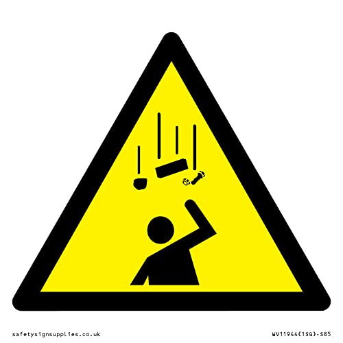 W035 - Señal de advertencia de objetos caídos, 85 x 85 mm... - Bon plan à 6.98€
