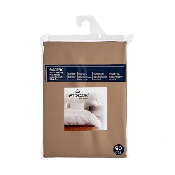Gift Decor Drap-Housse 90 cm Marron (12 unités) en promo à 83,54€ (-55%) sur Amazon FR