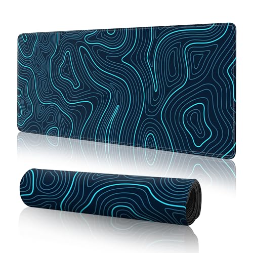 Blue Topographic Contour Gaming Mouse Pad Large,XL Mouse... - High-Tech & Électronique Amazon Royaume-Uni à 1.00€