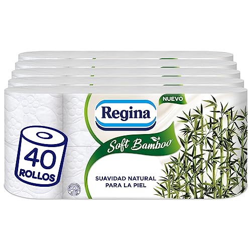 Regina Soft Bamboo Toilettenpapier, 40 Rollen, 3 Schichten... - Épicerie Amazon Allemagne à 22.09€