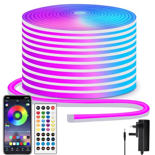 segrass LED neon Lights Strip 15M 24v RGB with Remote,APP... - Maison & Cuisine Amazon Royaume-Uni à 22.77€