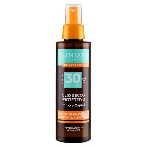 CLINIANS | Trockenöl Schutz für Körper und Haare SPF30, mit... - Amazon Allemagne à 7.85€