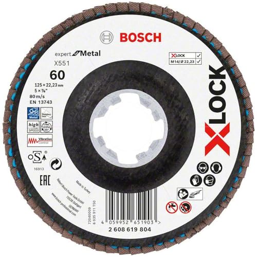 Bosch X-LOCK-Fächerschleifscheibe X551, Expert for Metal... - Bricolage & Outils en promo à 4.15€