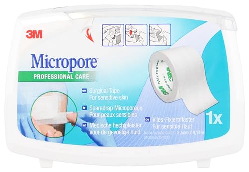 3M Micropore Professional Care Mikroporöses Pflaster 2,5 cm... - Auto & Moto Amazon Allemagne à 2.36€
