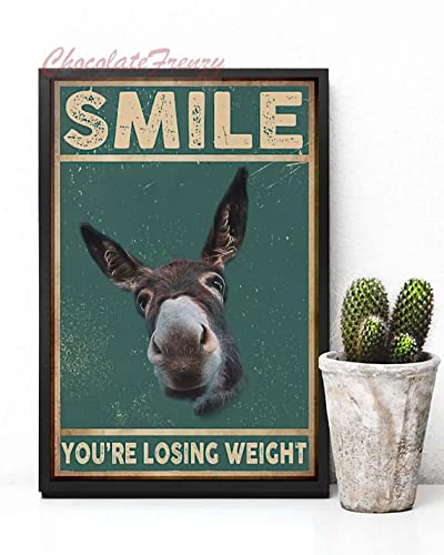 Niekea Vintage Metal Tin Sign Funny Donkey Vintage Poster... - Maison & Cuisine Amazon Royaume-Uni à 4.81€