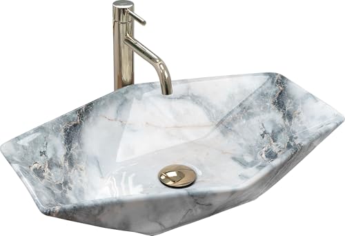 Rea REA-U5602 Bathroom Sink Made of The Ceramic Shiny... - Maison & Cuisine en promo à 77.90€