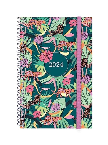 Finocam – Agenda Espiral Design Collection 2024 semanal... - Fournitures Bureau en promo à 2.38€