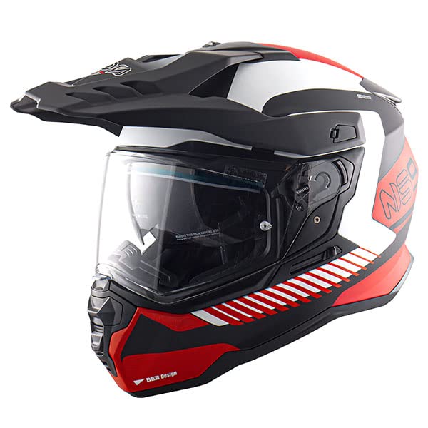 Helm NOS NS-9 Mirage RED MATT ECE 22-06 - Deal Amazon à 92.57€