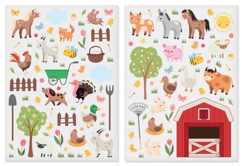 GOMMETTES THEME LA VIE DE LA FERME - Fournitures Bureau Amazon Italie à 2.42€