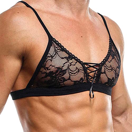 Sissy Biancheria Intima da Uomo in Pizzo e Raso - Reggiseno... - Amazon Italie à 0.75€