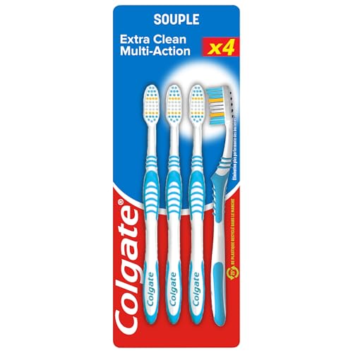 COLGATE - Brosse à dents Extra Clean Multi Action Souple... - Santé & Bien-être Amazon France à 2.05€