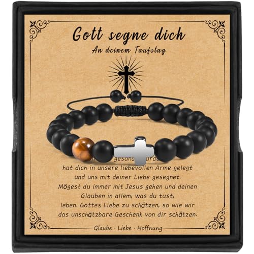 VGWON Christliches Geschenk, Taufgeschenke Jungen Armband... - Bijoux & Montres en promo à 4.99€