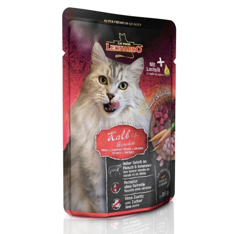 LEONARDO CAT FOOD BUSTA 85GR (VITELLO E VERDURE) - Animalerie Amazon Italie à 1.79€