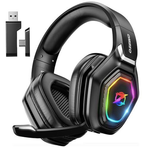 Ozeino Casque Gaming sans Fil pour PC PS5 PS4, 2.4GHz Audio... - High-Tech & Électronique en promo à 61.00€