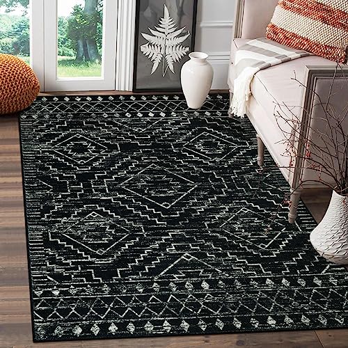 Wonnitar Tapis marocain 91 x 152 cm, Noir, Lavable... en promo à 33,80€ (-38%) sur Amazon FR