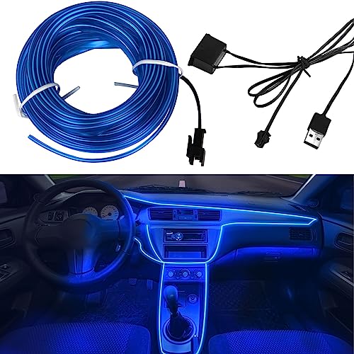 5m Éclairage LED Intérieur Voiture - El Wire Bande... - Maison & Cuisine Amazon France à 9.99€