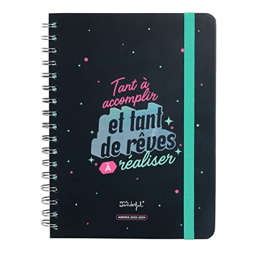 Mr.Wonderful – Agenda Wonder 20232024 Semanal – Tanto para... - Fournitures Bureau Amazon Espagne à 7.94€