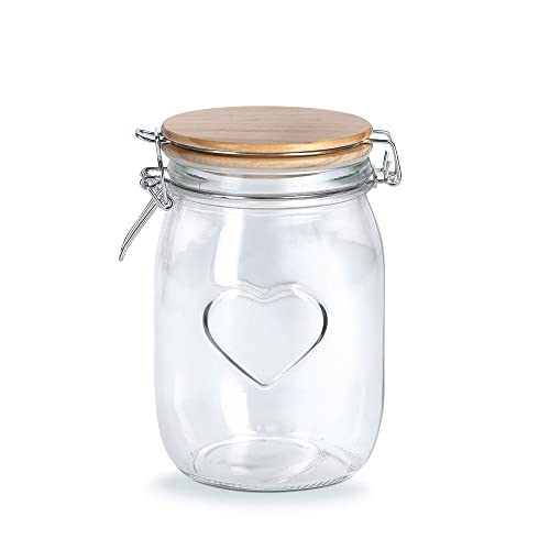 Zeller 19497 - Barattolo "Heart" con chiusura a leva, 1000... - Vente Flash Amazon -67%