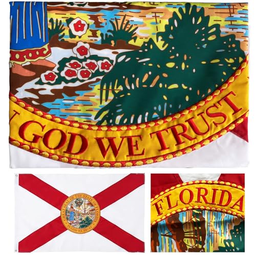 Banderas bordadas de los Estados de Florida de 3 x 5... - Amazon Espagne à 12.62€