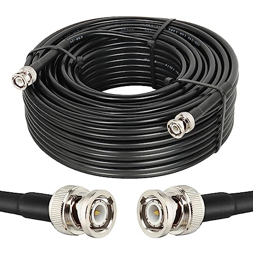 MOOKEERF Câble coaxial BNC mâle vers BNC mâle 30,5 m, câble... - High-Tech & Électronique Amazon France à 73.78€
