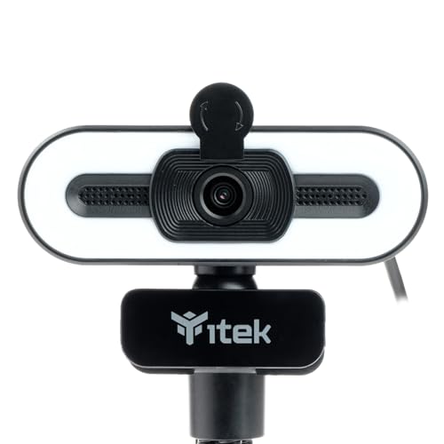 iTek Webcam mit Mikrofon W401L, Full HD, 30 FPS, LED-Licht... - High-Tech & Électronique Amazon Allemagne à 21.55€