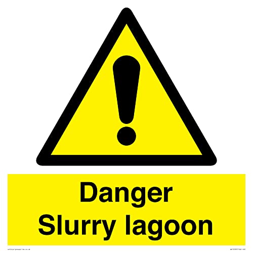 Danger Slurry lagoon Sign - 400x400mm - S40 - Maison & Cuisine Amazon Royaume-Uni à 16.84€