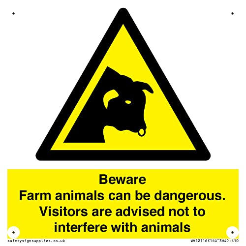 Beware Farm Animals can be dangerous. Se aconseja a los... - Pet Supplies Amazon Spain à 8.96€
